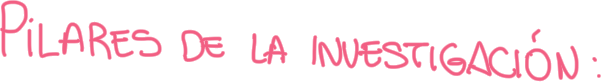 Pilares de la investigación: